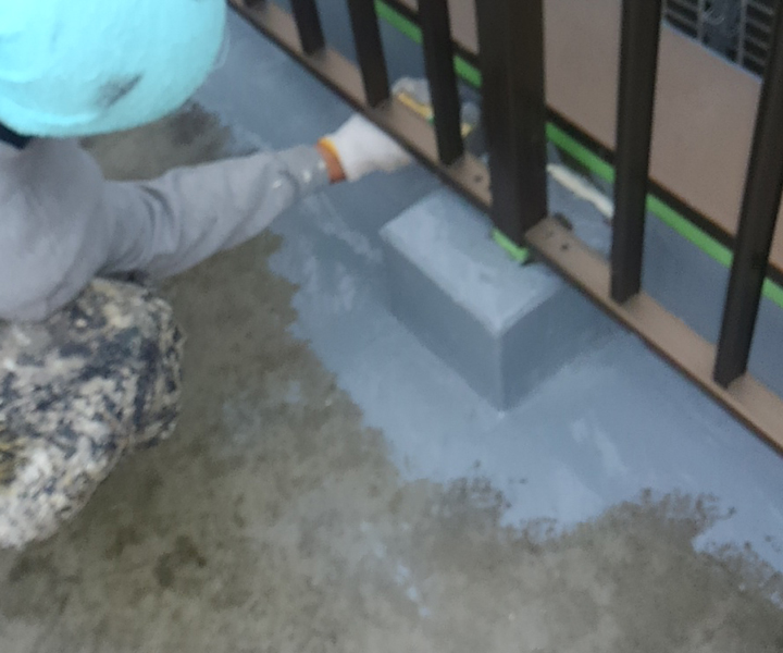 屋上防水ウレタン密着工法片貝塗装